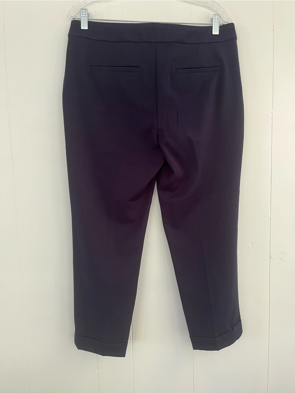 LOFT Devin Slim Navy Sailor Button Trouser Pants Size 10P - Picture 15 of 15
